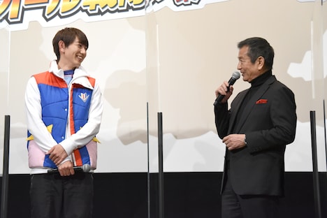 「スーパー戦隊MOVIEレンジャー2021」完成報告イベントの様子。