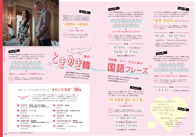 「最旬韓国ドラマ＆カルチャーFANBOOK」中面
