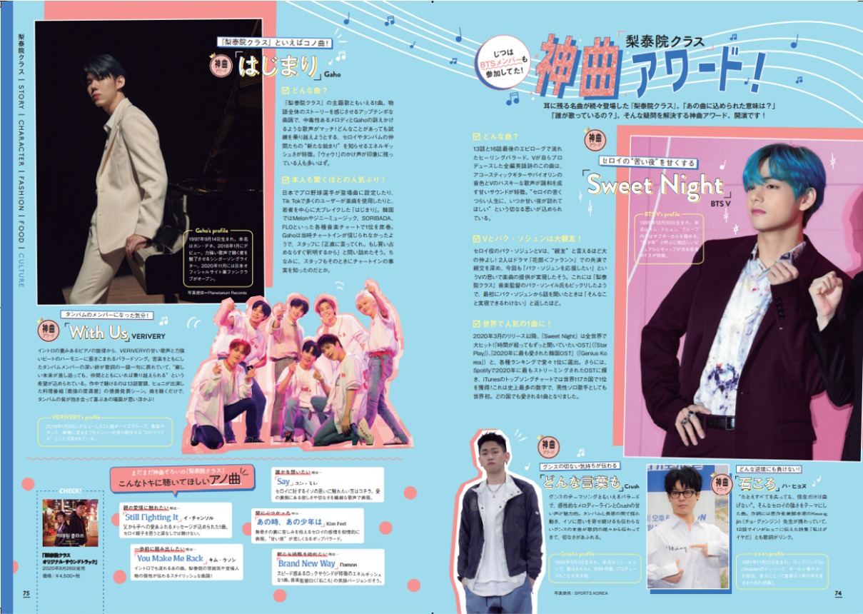 「最旬韓国ドラマ＆カルチャーFANBOOK」中面