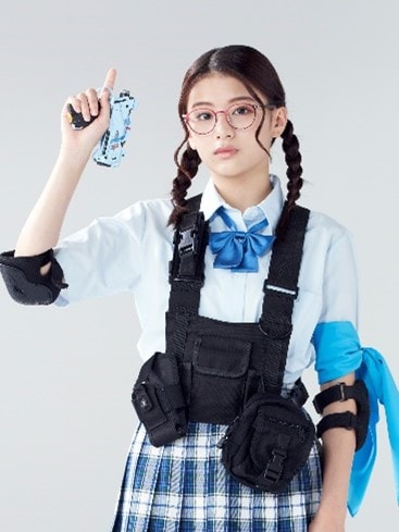 出口夏希演じる稲田秋帆。 - 白石聖、石井杏奈、大原優乃が真夏の撮影