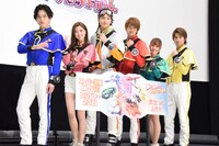 「魔進戦隊キラメイジャー THE MOVIE ビー・バップ・ドリーム」公開記念舞台挨拶の様子。