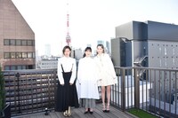 左から岨手由貴子、門脇麦、水原希子。