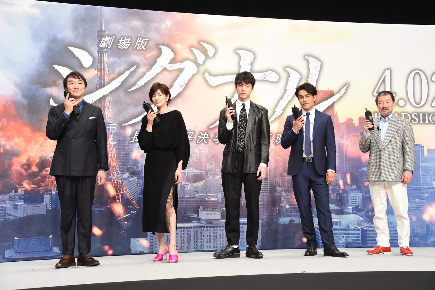 「劇場版シグナル 長期未解決事件捜査班」完成報告会の様子。