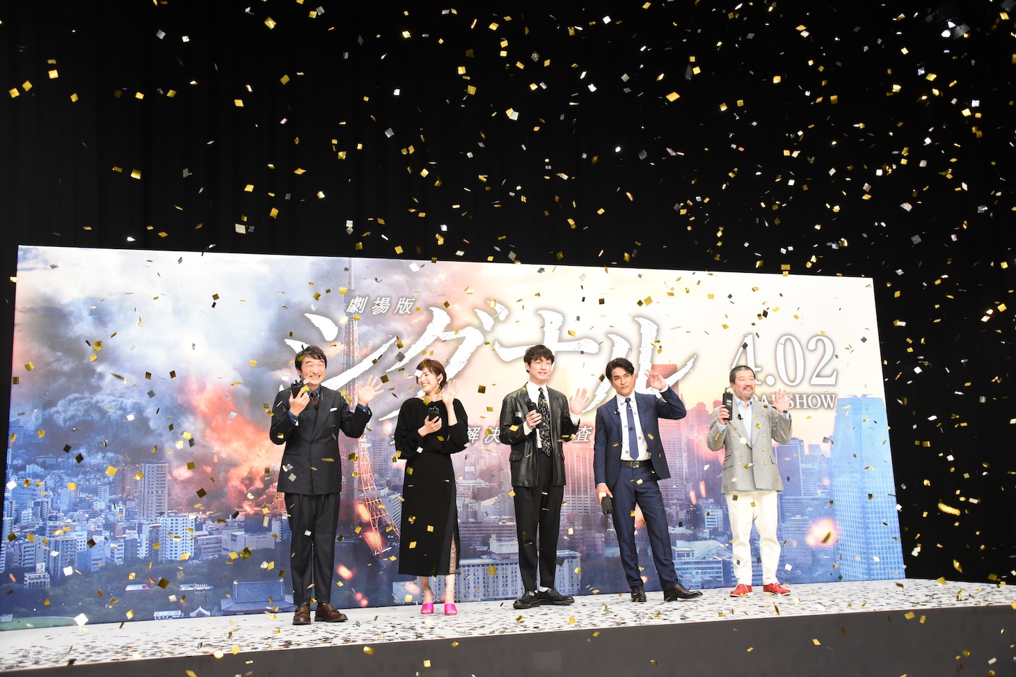 「劇場版シグナル 長期未解決事件捜査班」完成報告会の様子。