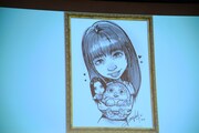 ディズニーのアニメーターが描いた吉川愛のイラスト。