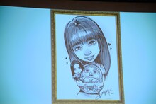 ディズニーのアニメーターが描いた吉川愛のイラスト。