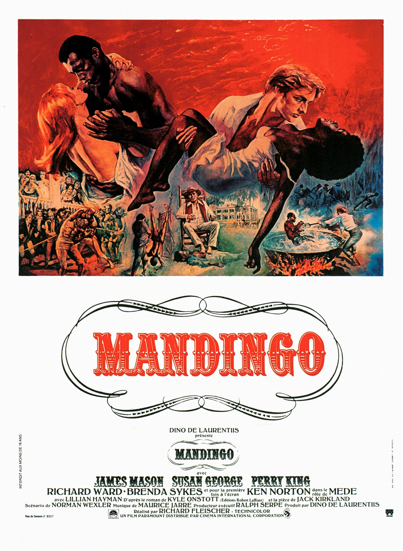 「マンディンゴ」フランス版ポスタービジュアル