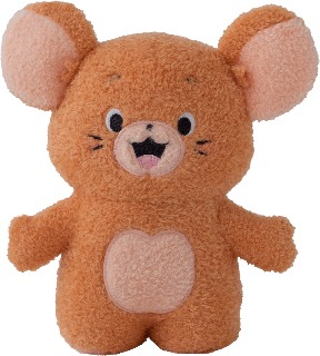 きゃらきゃらマキアートとコラボしたジェリーのぬいぐるみ。