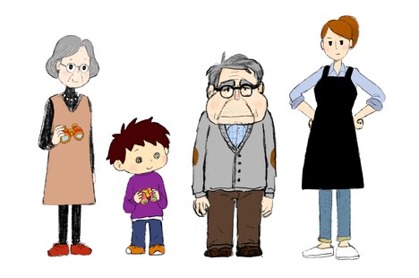 「劇場へ(仮題)」キャラクター設定画