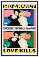 「ロック映画ポスター・ ヴィンテージ・コレクション ポスター・アートで見るロックスターの肖像」より「シド・アンド・ナンシー」のポスター。