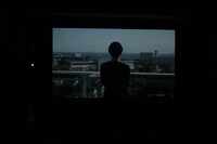 KIITOアーティスト・イン・レジデンス 2014 濱口竜介 映画「ハッピーアワー」ラッシュ上映の様子。