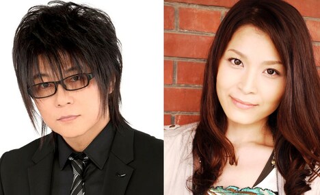 左から森川智之、甲斐田裕子。