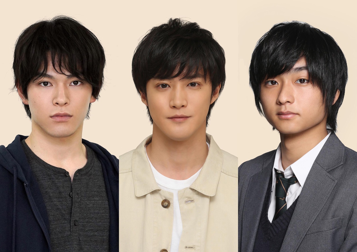 左から松大航也、白石隼也、奥平大兼。