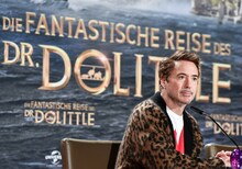 2020年1月「ドクター・ドリトル」のイベントに出席したロバート・ダウニー・Jr.。（写真提供：Jens Kalaene / dpa / picture-alliance / Newscom / ゼータ イメージ）