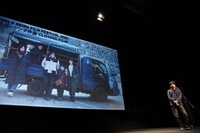 第16回大阪アジアン映画祭にて、「アジアの天使」舞台挨拶に立った石井裕也。