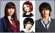 浅川梨奈（左）、飯島寛騎（右）、可愛マリア（中上段）、目黒伸（中下段）。