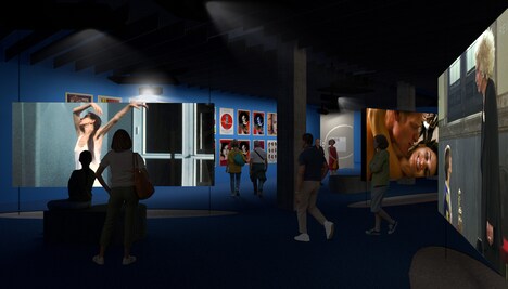 ペドロ・アルモドバルのインスタレーション。(c)Academy Museum Foundation / Image by WHY Architecture