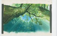 「もののけ姫」（1997）背景画 (c)1997 Studio Ghibli・ND