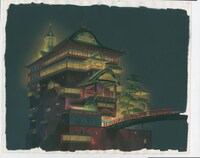 「千と千尋の神隠し」（2001）背景画 (c)2001 Studio Ghibli・NDDTM