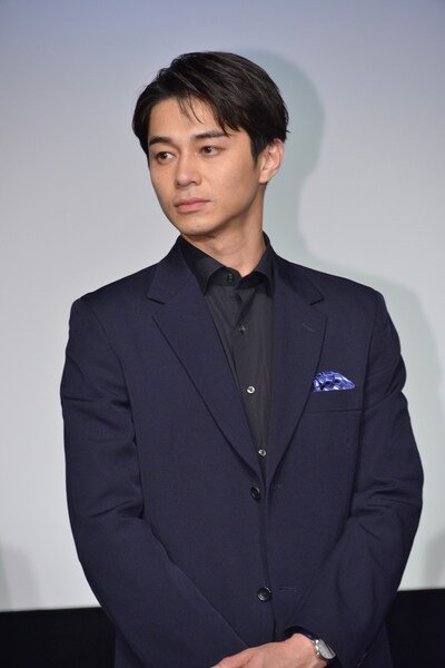 2021年3月、「BLUE/ブルー」の完成報告会に出席した東出昌大。