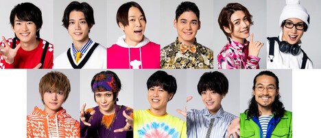 上段左から和田雅成、高橋健介、高木俊、spi、立石俊樹、有澤樟太郎。下段左から定本楓馬、玉城裕規、寺山武志、小西詠斗、唐橋充。