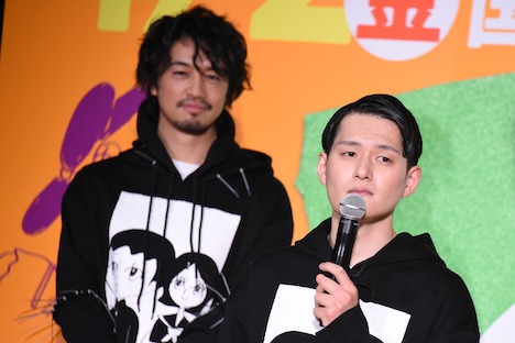 左から齊藤工、九条ジョー(コウテイ)。