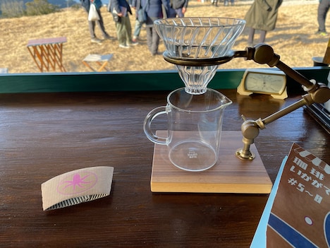 猿田彦珈琲による技術指導の様子。