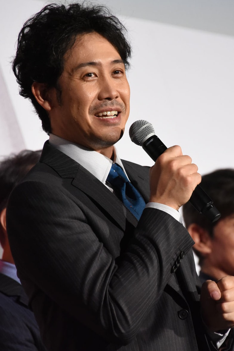 「騙し絵の牙」の公開前夜祭に登壇した大泉洋。