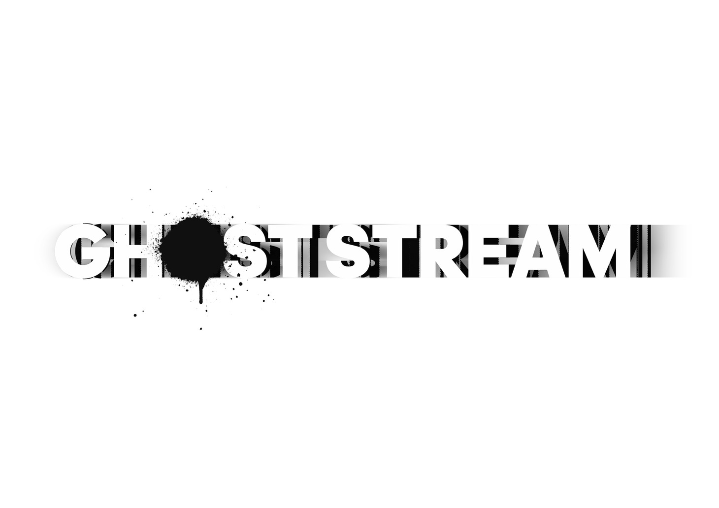 河村康輔が手がけた「Ghost Stream」のロゴ。