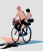 ダイスケリチャードによる「時をかける少女」のイラスト。2021/グラニフ イラスト：ダイスケリチャード  (c)「時をかける少女」製作委員会 2006 (c)STUDIO CHIZU