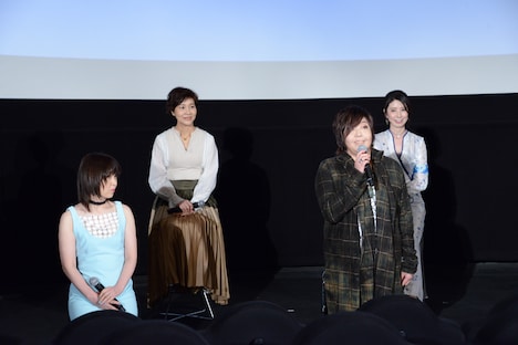 上段左から山口由里子、三石琴乃。下段左から林原めぐみ、緒方恵美。