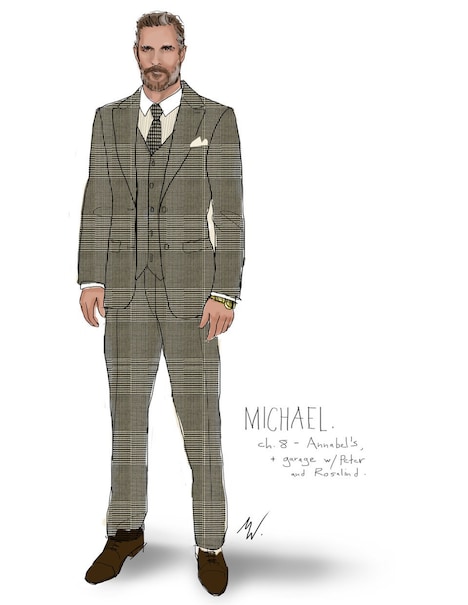 ミッキーの衣装スケッチ。(c)Courtesy of Michael Wilkinson