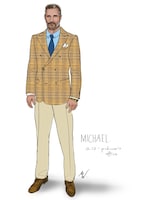 ミッキーの衣装スケッチ。(c)Courtesy of Michael Wilkinson