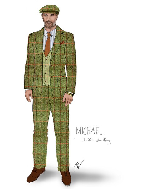 ミッキーの衣装スケッチ。(c)Courtesy of Michael Wilkinson