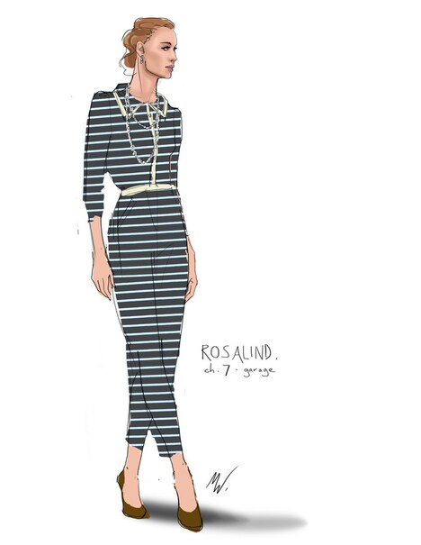 ロザリンドの衣装スケッチ。(c)Courtesy of Michael Wilkinson