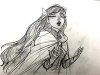 ジン・キムが手がけたベルのキャラクターデザイン。