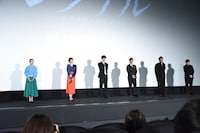 「劇場版シグナル 長期未解決事件捜査班」初日舞台挨拶の様子。