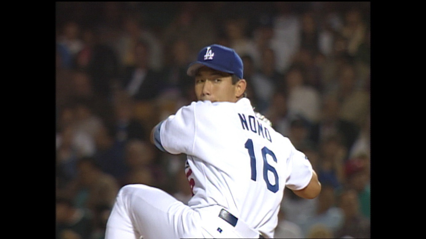 1995年10月15日放送の第1回「すべてはあの一球から…野茂英雄2982球の真実！」より。