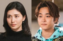 左から橋本マナミ演じる上原美里、佐藤寛太演じる小倉大輔。