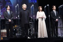 左から斉藤壮馬、諏訪部順一、上田麗奈、小野賢章。