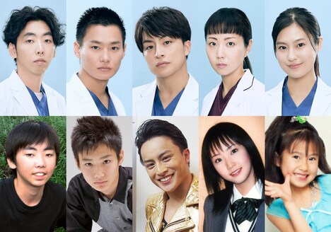 上段左から柄本時生、野村周平、白濱亜嵐、木南晴夏、恒松祐里。下段左から新人時代の柄本時生、野村周平、白濱亜嵐、木南晴夏、恒松祐里。