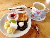 付知ばあちゃんちで提供されるデザートメニューのイメージ。