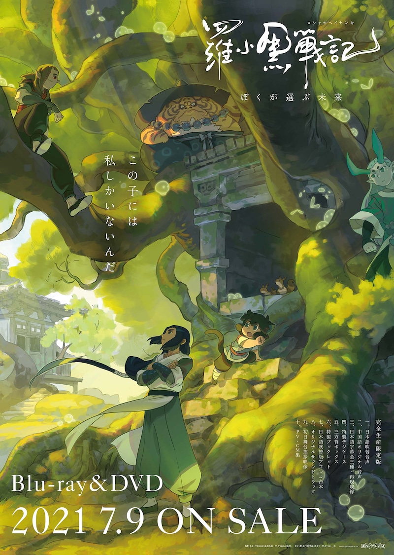「羅小黒戦記(ロシャオヘイセンキ) ぼくが選ぶ未来」ソフトのパッケージポスター。