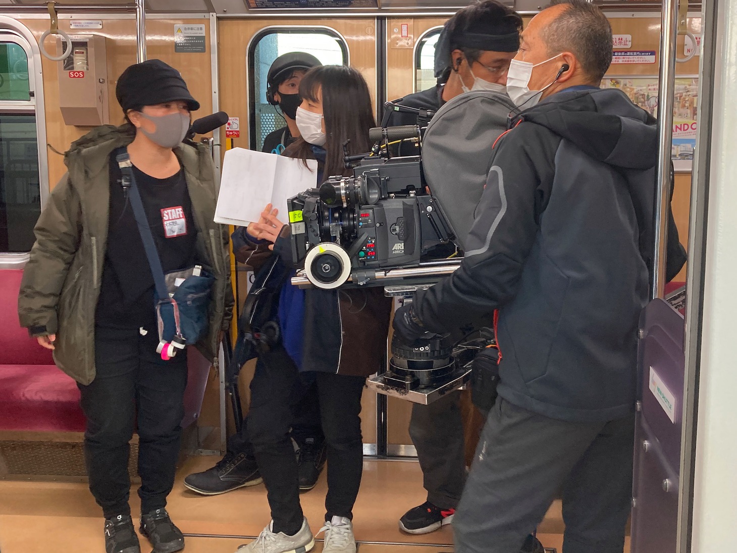 「ndjc：若手映画作家育成プロジェクト」製作実地研修の様子。