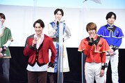 「魔進戦隊キラメイジャーVSリュウソウジャー」上映直前舞台挨拶の様子。
