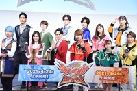 「魔進戦隊キラメイジャーVSリュウソウジャー」上映直前舞台挨拶の様子。