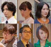 WOWOWオリジナルドラマ「ひとりで飲めるもん！」新キャスト。左上から時計周りに桐山漣、大友花恋、谷村美月、紫吹淳、村杉蝉之介、飛永翼。