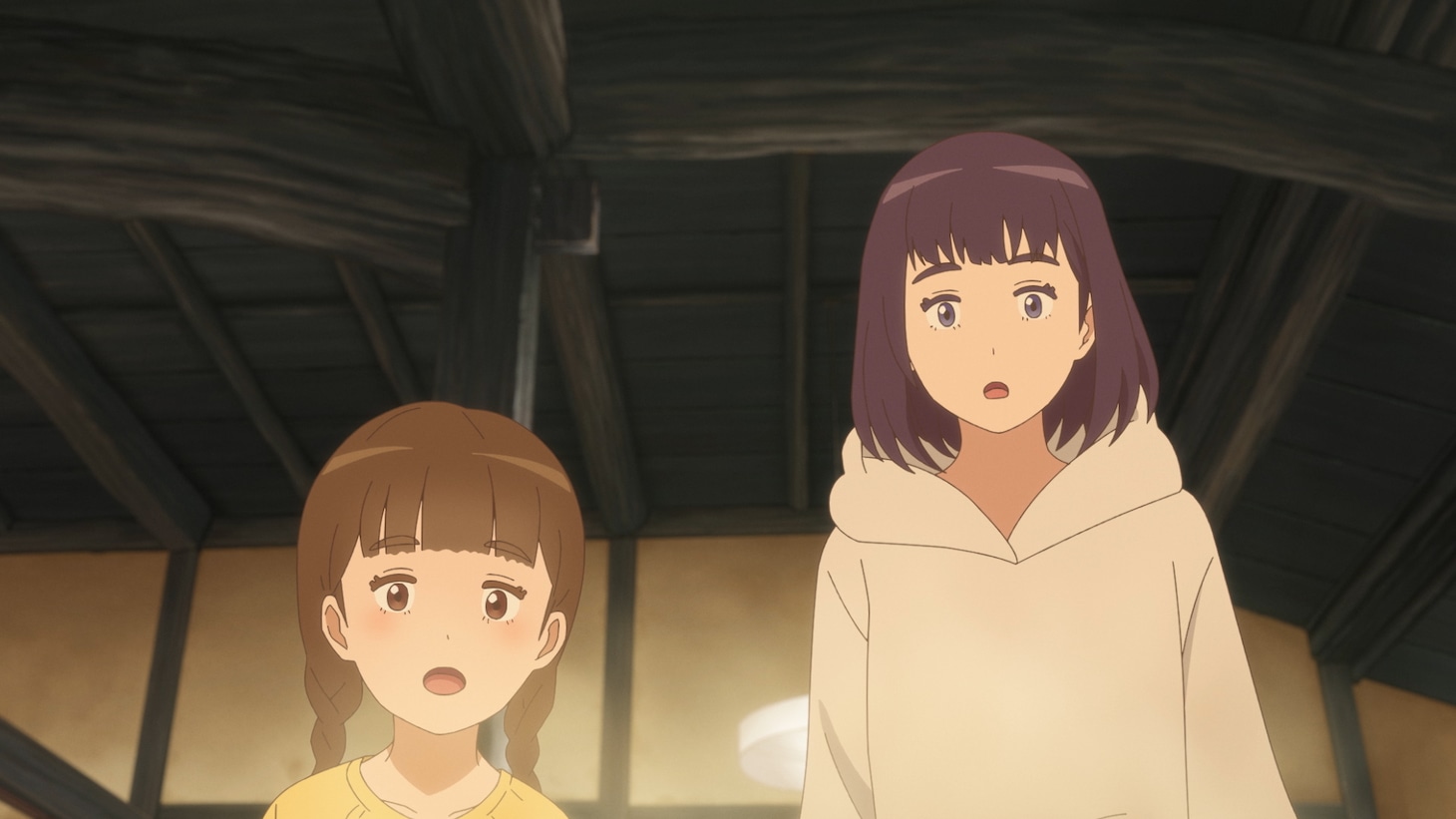 アニメ映画「岬のマヨイガ」特報より。