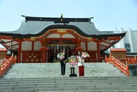 「地獄の花園」大ヒット祈願イベントの様子。