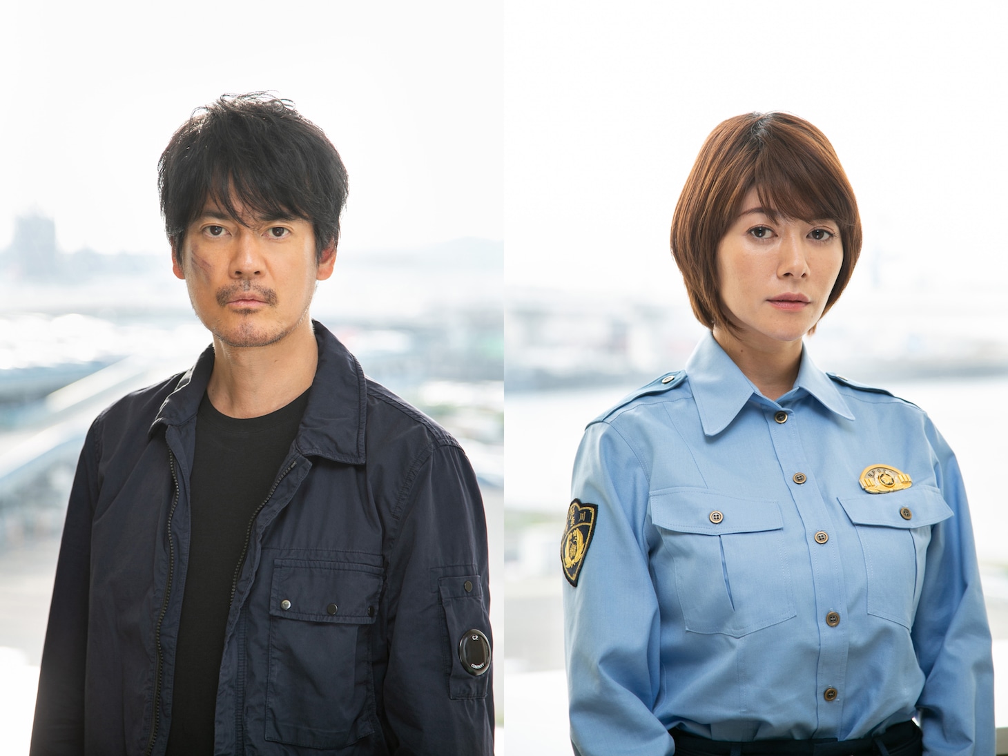 「ボイスII 110緊急指令室」より、唐沢寿明演じる樋口彰吾（左）と真木よう子演じる橘ひかり（右）。